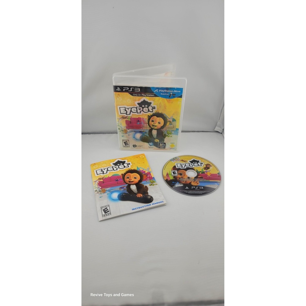 EyePet (Sony PlayStation 3, PS3, 2010) CIB Complete Tested and Working Great